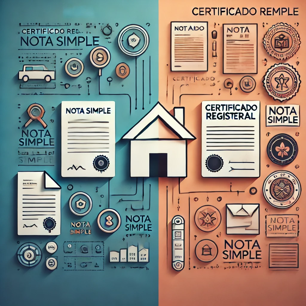 Diferencia entre Nota Simple y Certificado Registral